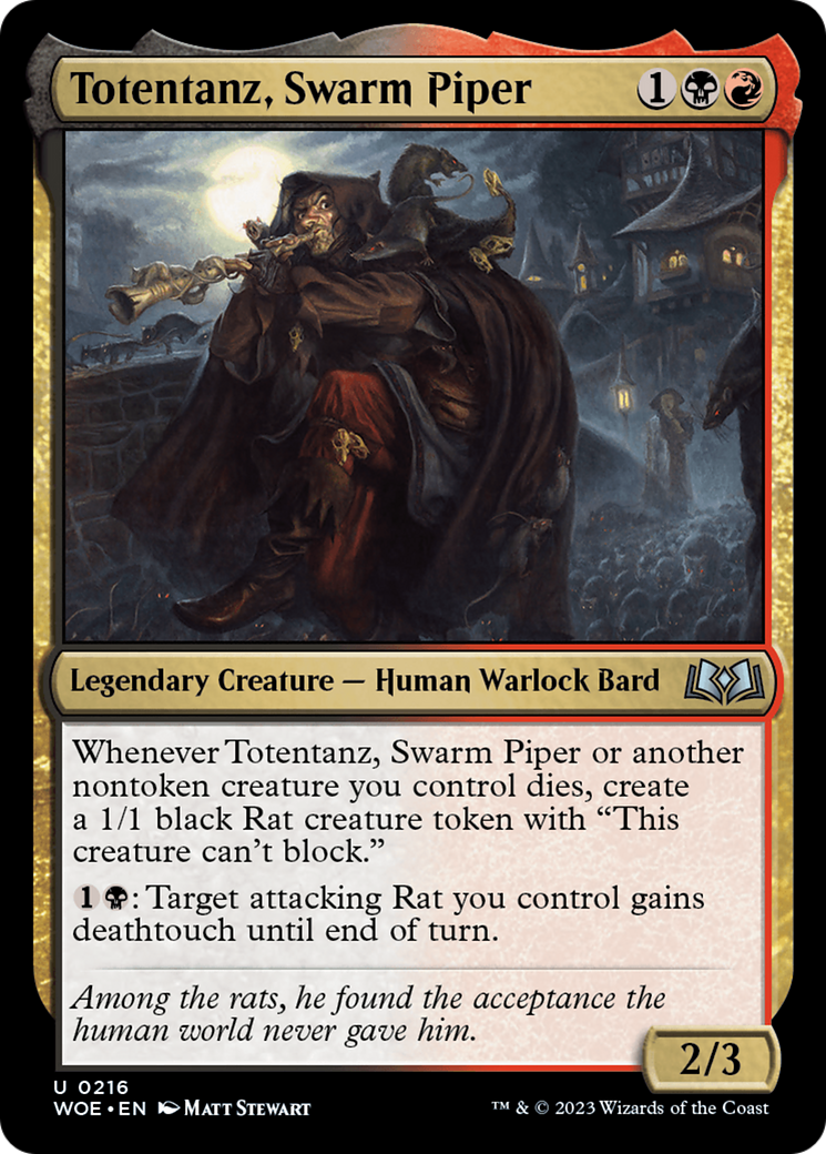Image of Totentanz, Swarm Piper (WOE-216) - Wilds of Eldraine