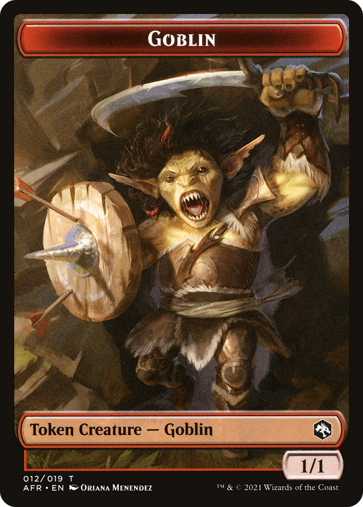 Image of Goblin (TAFR-012) - Adventures in the Forgotten Realms Tokens Foil