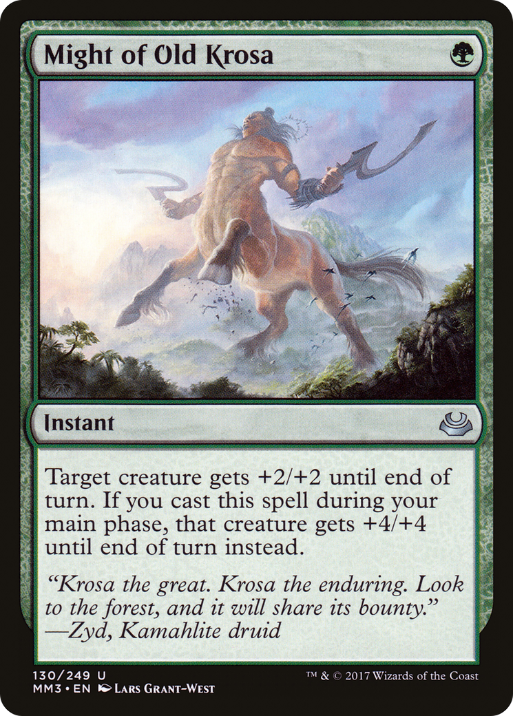 Image of Might of Old Krosa (MM3-130) - Modern Masters 2017
