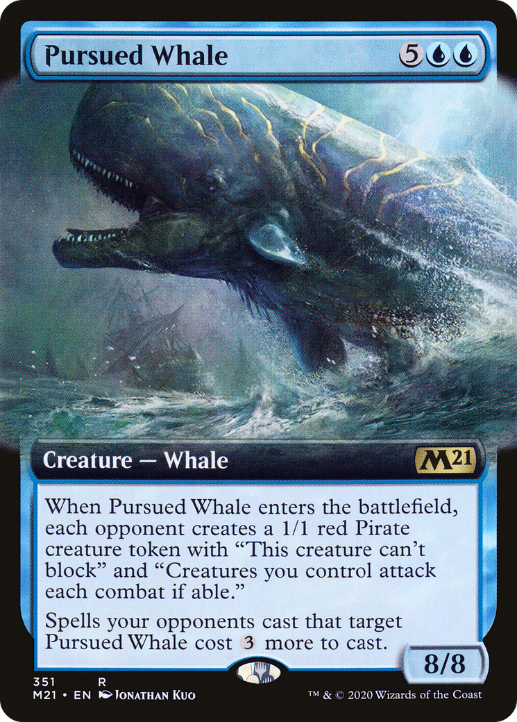 Image of Pursued Whale (Extended Art) (M21-351) - Core Set 2021: (Extended Art) Foil