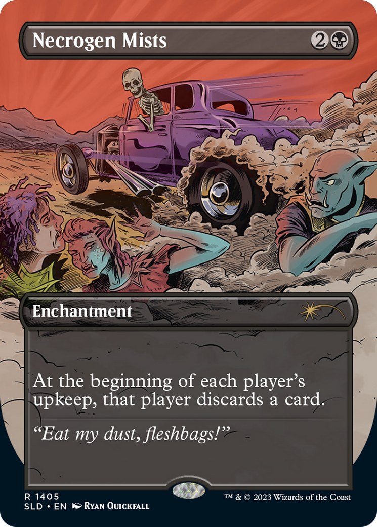 Image of Necrogen Mists (SLD-1405) - Secret Lair Drop (Borderless) Foil