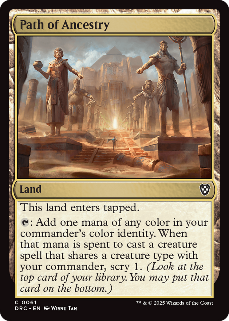 Image of Path of Ancestry (0061) (DRC-061) - Commander: Aetherdrift