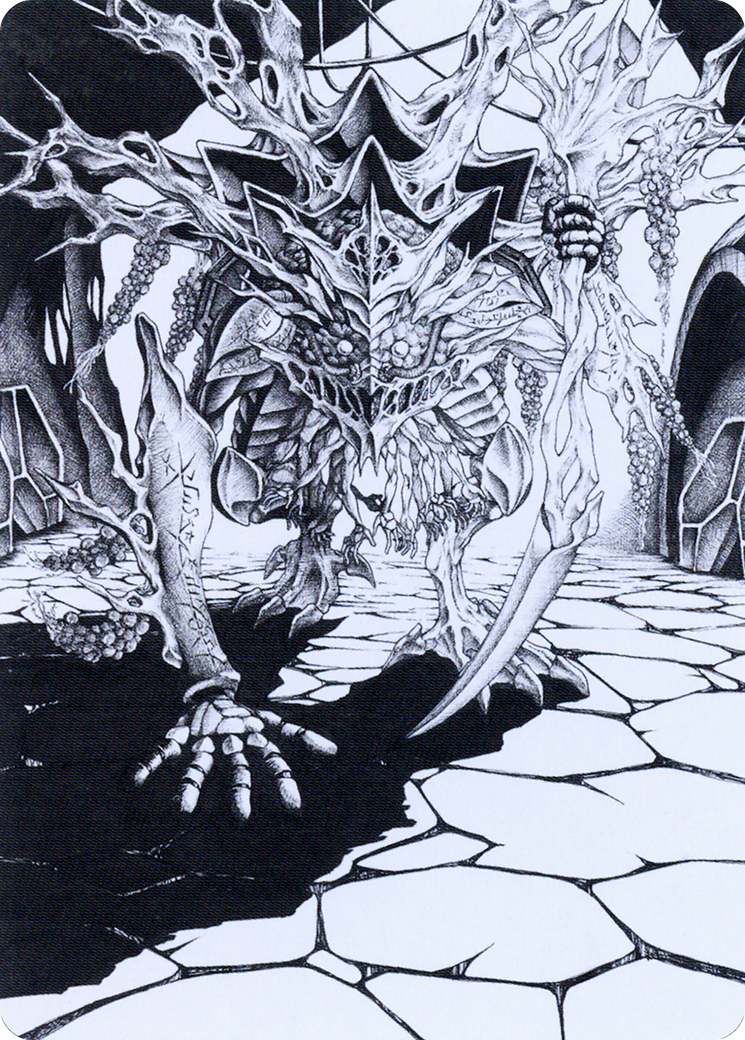 Image of Thrun, Breaker of Silence // Thrun, Breaker of Silence (AONE-076) - Phyrexia: All Will Be One Art Series (Borderless)