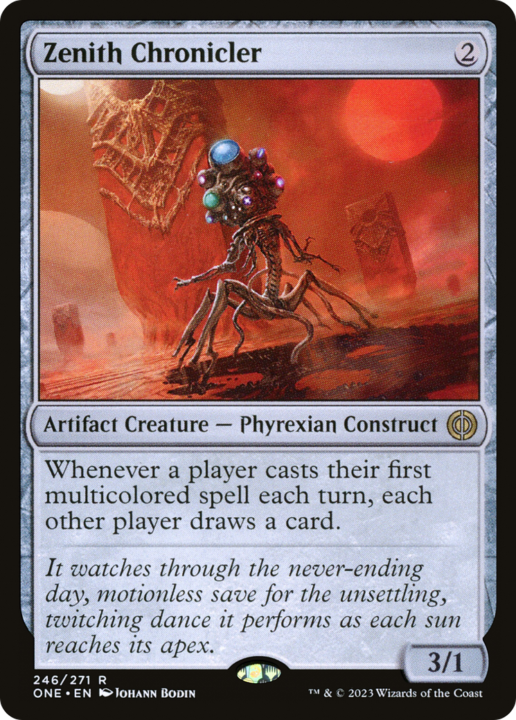 Image of Zenith Chronicler (ONE-246) - Phyrexia: All Will Be One Foil