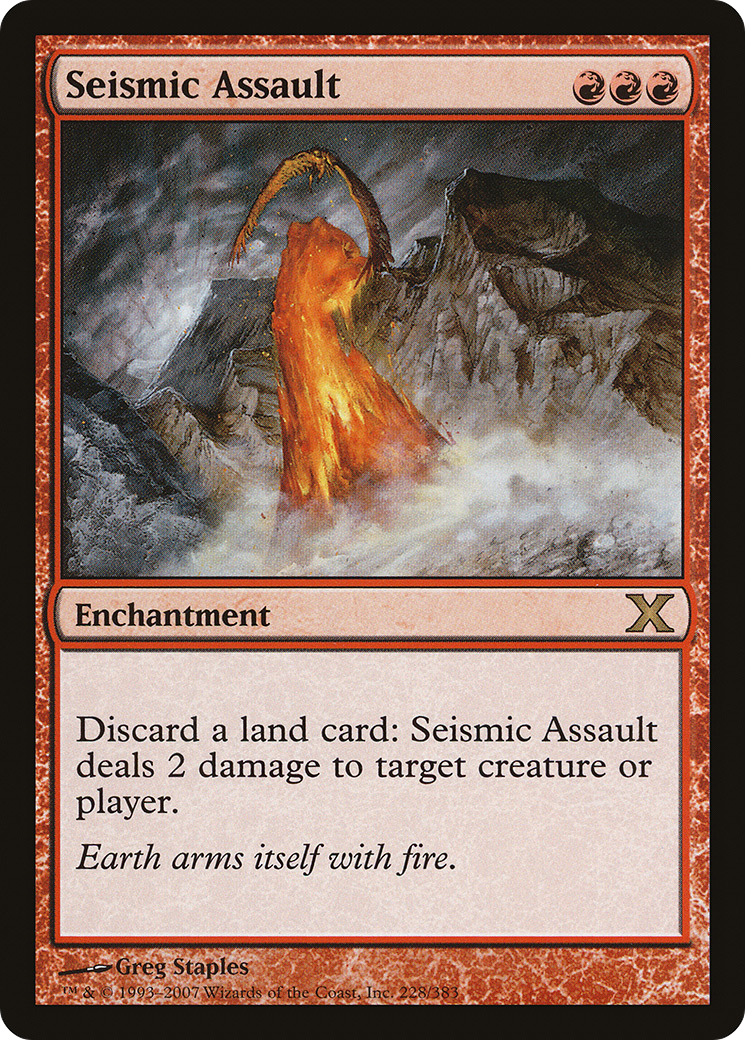 Image of Seismic Assault (10E-228) - Tenth Edition Foil
