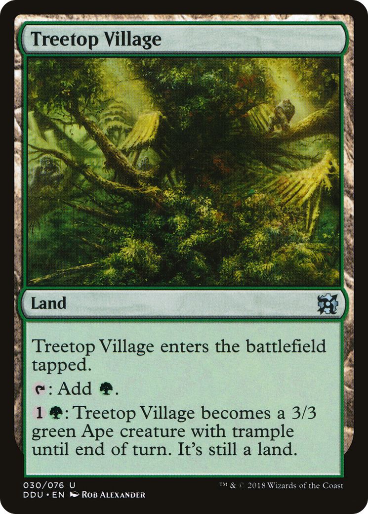 Image of Treetop Village (DDU-030) - Duel Decks: Elves vs. Inventors