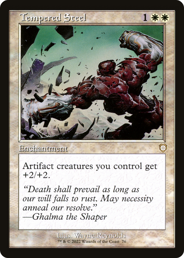 Image of Tempered Steel (Retro Frame) (BRC-076) - The Brothers' War Commander