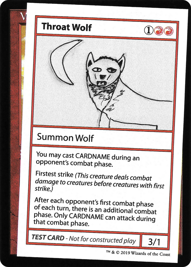Image of Throat Wolf (No PW Symbol) (CMB1-) - Mystery Booster Playtest Cards 2021