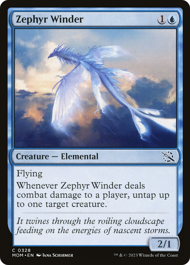 Image of Zephyr Winder (MOM-328) - March of the Machine Foil