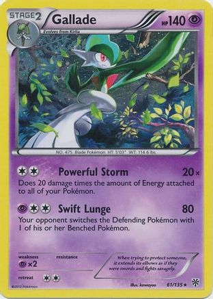Image of Gallade 061/135  - Holofoil Blister Exclusives - Promo