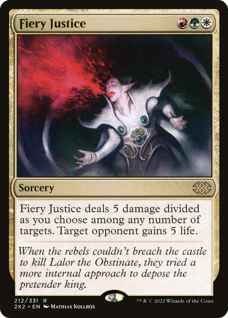 Image of Fiery Justice (2X2-212) - Double Masters 2022