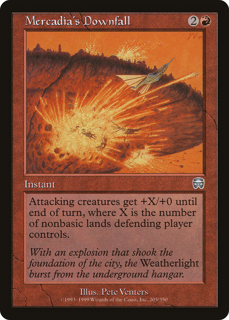 Image of Mercadia's Downfall (MMQ-205) - Mercadian Masques Foil