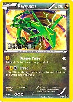 Image of Rayquaza 011/20  - Holofoil Blister Exclusives - Promo