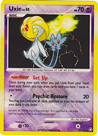 Image of Uxie 043/146  - Reverse Holofoil League & Championship Cards - Promo