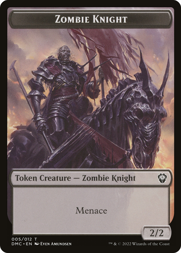 Image of Zombie Knight (TDMC-005) - Dominaria United Commander Tokens Foil