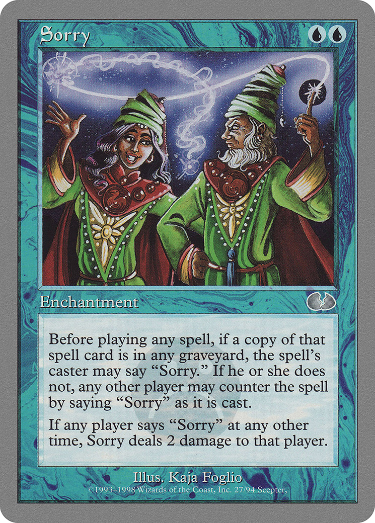 Image of Sorry (UGL-027) - Unglued