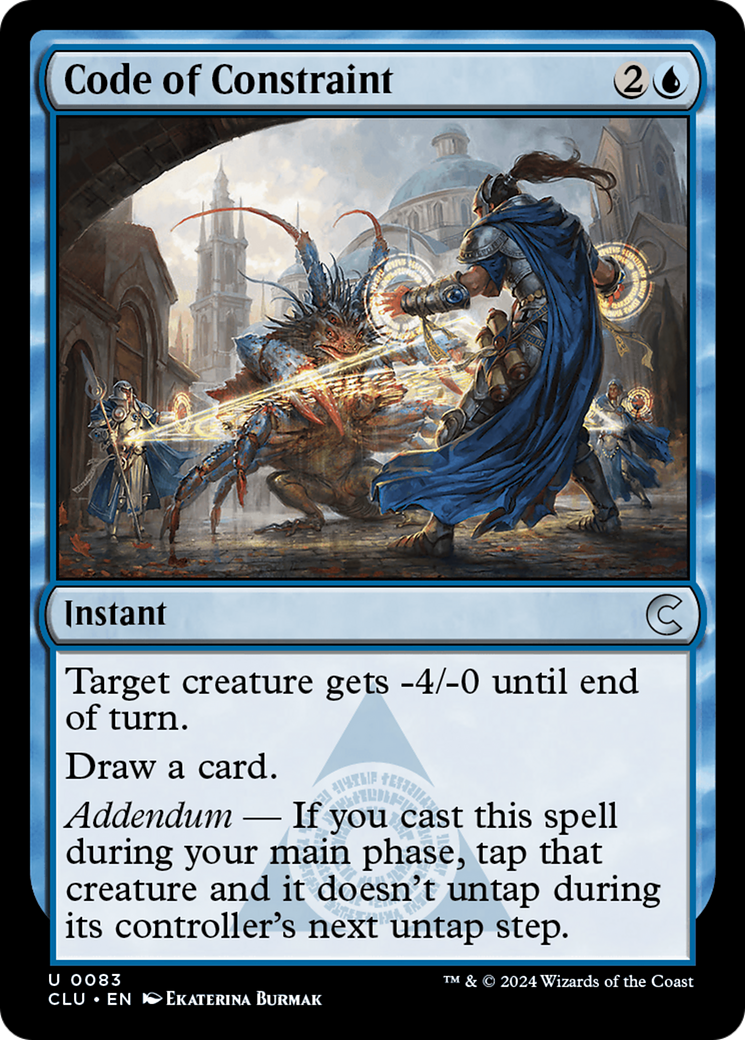 Image of Code of Constraint (CLU-083) - Ravnica: Clue Edition