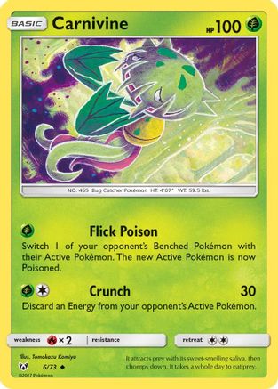 Image of Carnivine 006/73  Shining Legends - Uncommon