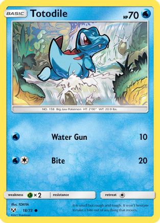 Image of Totodile 018/73  Shining Legends - Common