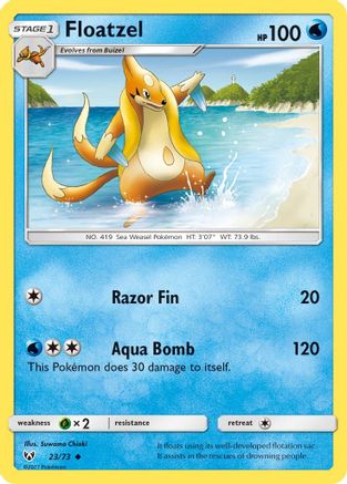 Image of Floatzel 023/73  Shining Legends - Uncommon