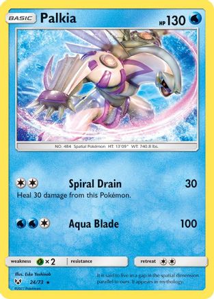 Image of Palkia 024/73  - Reverse Holofoil Shining Legends - Holo Rare