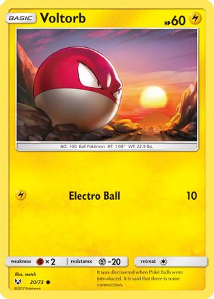 Image of Voltorb 030/73  Shining Legends - Common