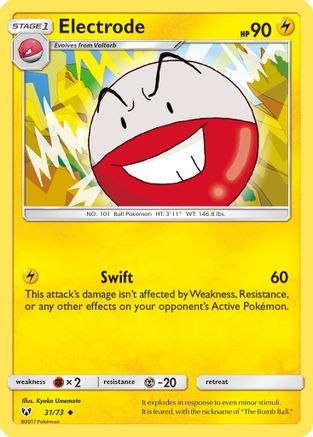 Image of Electrode 031/73  - Reverse Holofoil Shining Legends - Uncommon