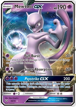 Image of Mewtwo GX 039/73  - Holofoil Shining Legends - Ultra Rare