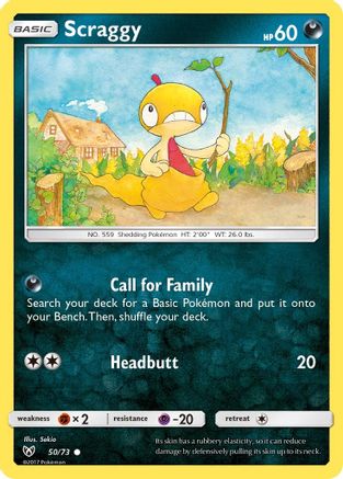 Image of Scraggy 050  Shining Legends - Common