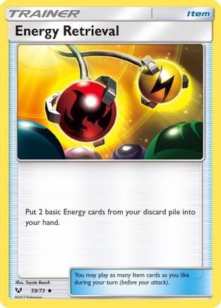Image of Energy Retrieval 059/73  - Reverse Holofoil Shining Legends - Uncommon