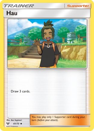 Image of Hau 061  - Reverse Holofoil Shining Legends - Uncommon