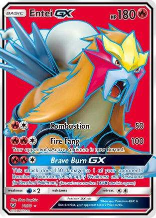 Image of Entei GX (Full Art) 071/73  - Holofoil Shining Legends - Ultra Rare