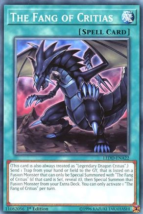Image of The Fang of Critias (LEDD-ENA22) - Legendary Dragon Decks 1st Edition