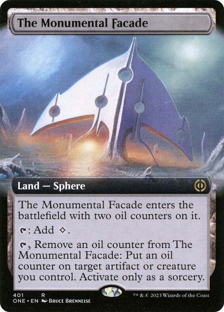 Image of The Monumental Facade (Extended Art) (ONE-401) - Phyrexia: All Will Be One: (Extended Art) Foil