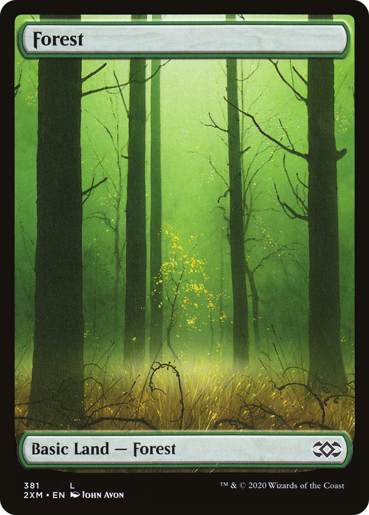 Image of Forest (381) (2XM-381) - Double Masters Foil