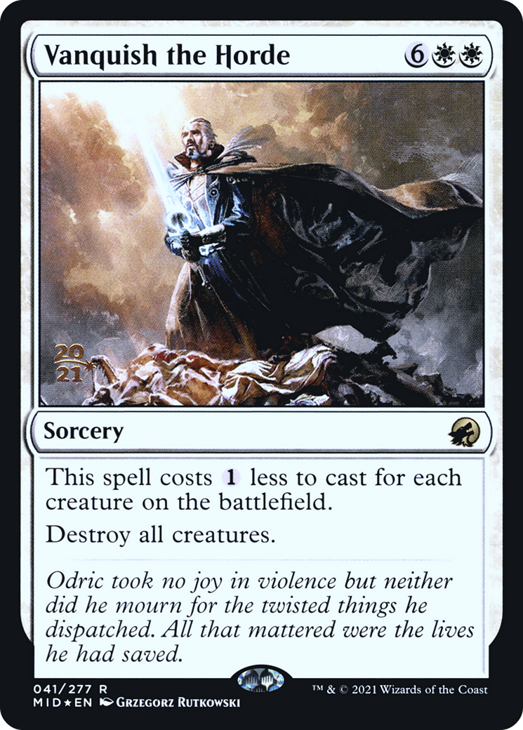 Image of Vanquish the Horde (PRE-041) - Innistrad: Midnight Hunt Promos Foil