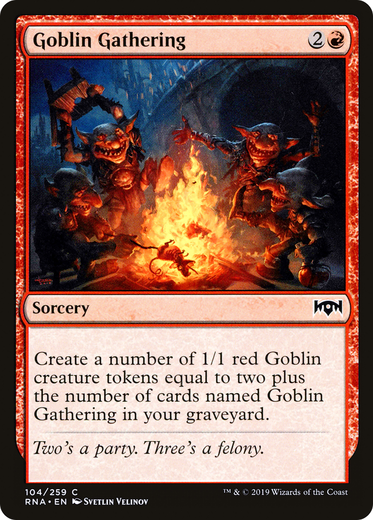 Image of Goblin Gathering (RNA-104) - Ravnica Allegiance Foil