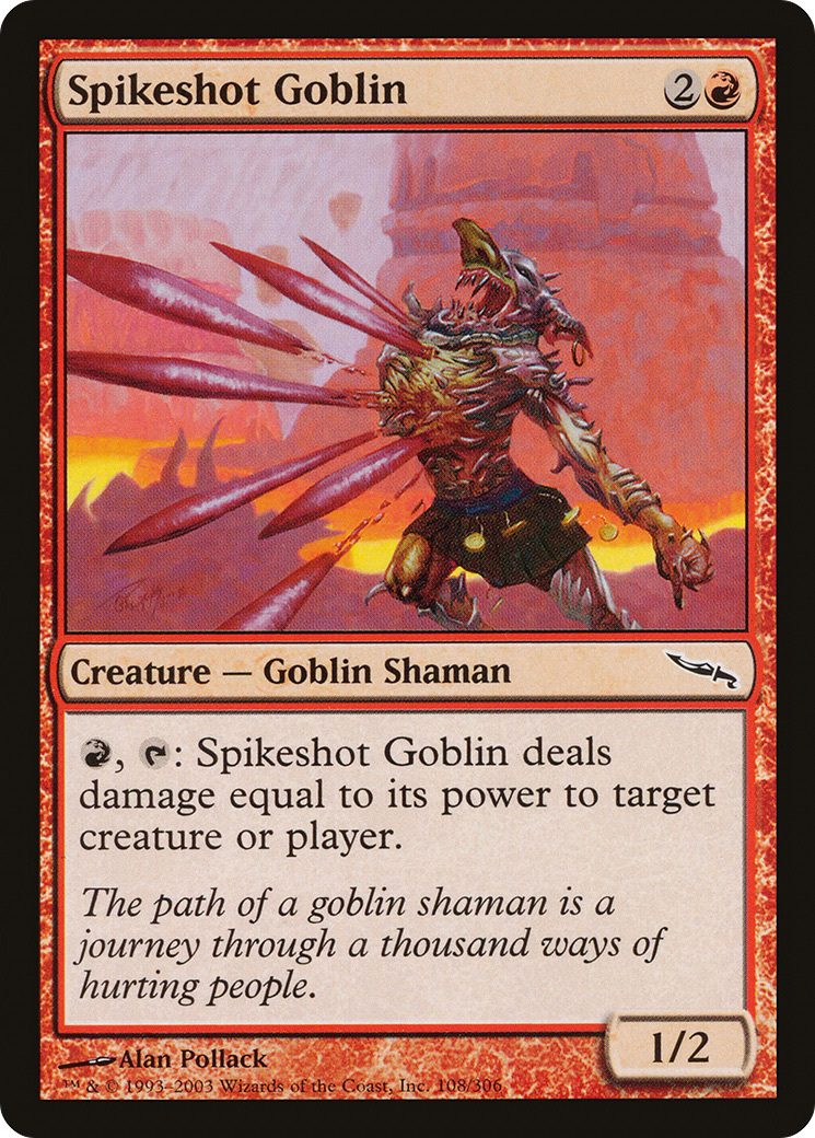 Image of Spikeshot Goblin (MRD-108) - Mirrodin Foil