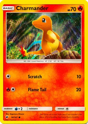 Image of Charmander 018/147  - Holofoil Miscellaneous Cards & Products - Promo