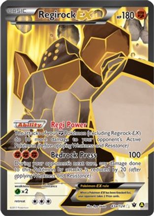Image of Regirock EX 43a/124  - Holofoil Alternate Art Promos - Promo