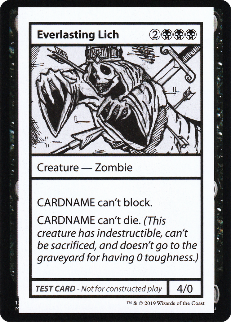 Image of Everlasting Lich (No PW Symbol) (CMB1-) - Mystery Booster Playtest Cards 2021