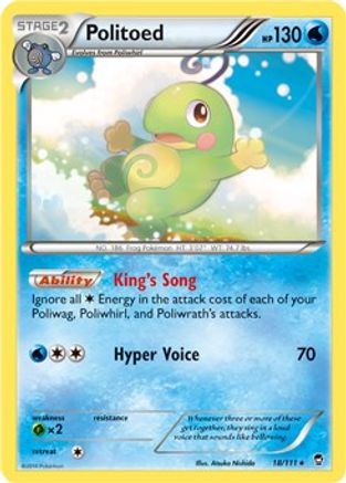 Image of Politoed 018/111  - Holofoil Miscellaneous Cards & Products - Promo