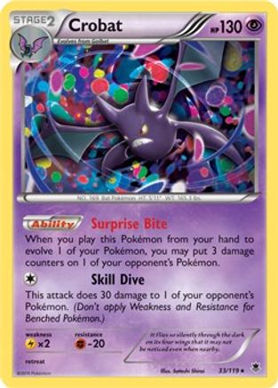 Image of Crobat 033/119  - Holofoil Miscellaneous Cards & Products - Promo