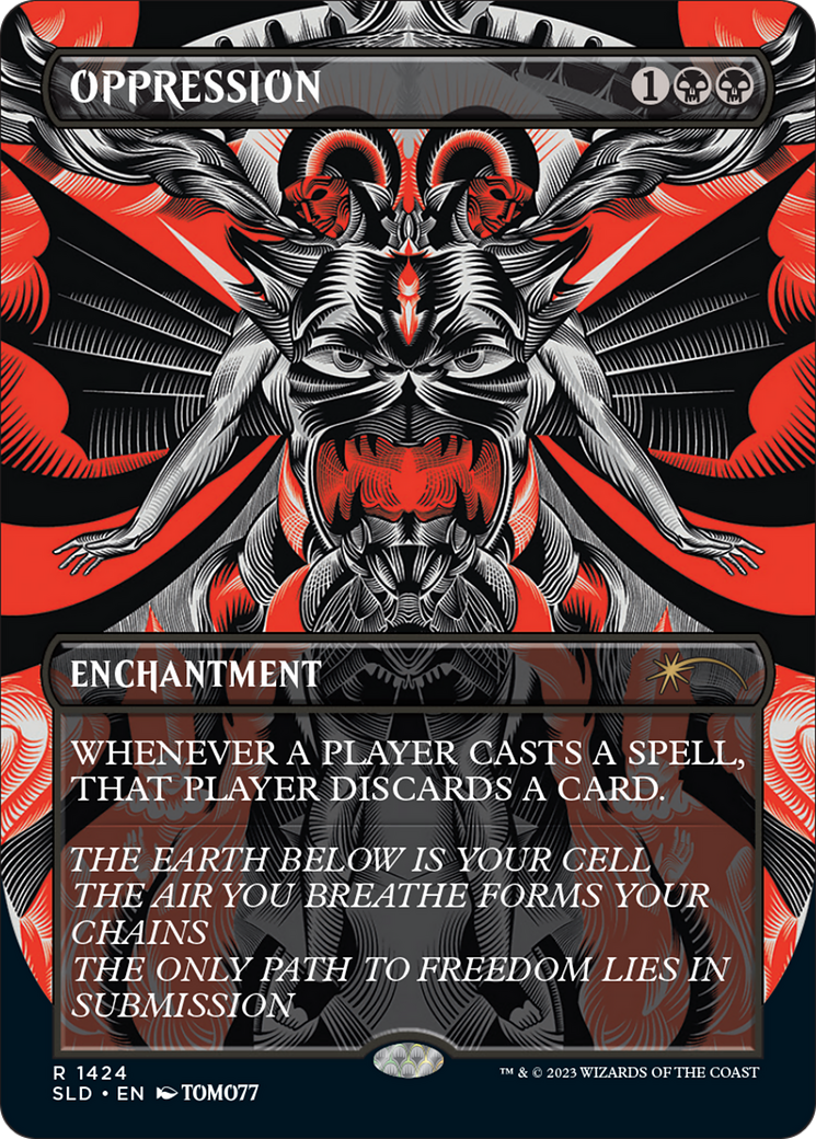 Image of Oppression (SLD-1424) - Secret Lair Drop (Borderless)