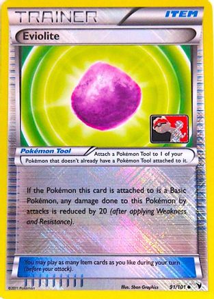 Image of Eviolite 091/101  - Reverse Holofoil League & Championship Cards - Promo