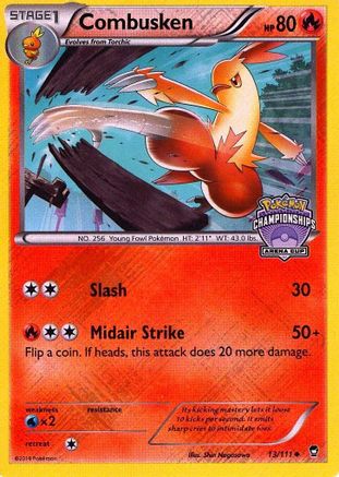 Image of Combusken 013/111  - Reverse Holofoil League & Championship Cards - Promo