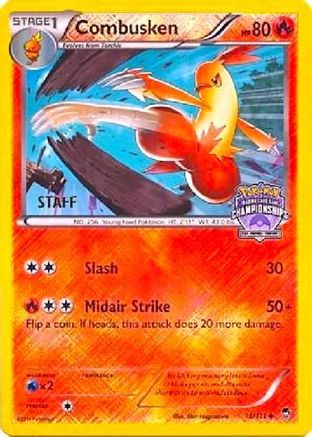Image of Combusken 013/111  - Reverse Holofoil League & Championship Cards - Promo