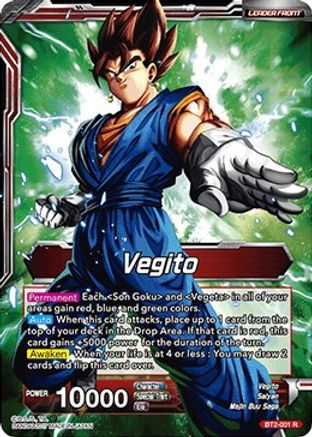 Image of Vegito // Fusion Warrior Super Saiyan Vegito (BT2-001) - Union Force