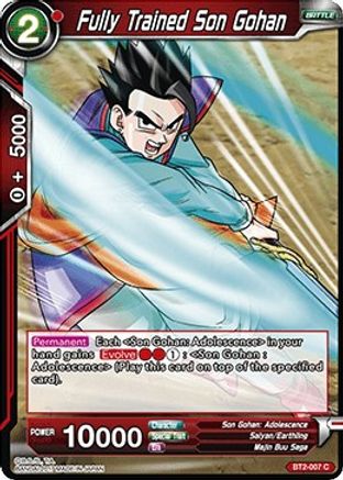 Image of Fully Trained Son Gohan (BT2-007) - Union Force
