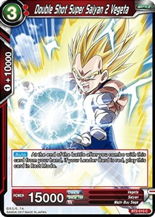 Image of Double Shot Super Saiyan 2 Vegeta (BT2-010) - Union Force